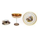 A quantity of ceramics and glass including a pair of 18th century Chinese plates, Royal Chelsea part
