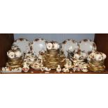 A quantity of Royal Albert ''Old Country Roses'' dinner and tea wares (one shelf). Not all items