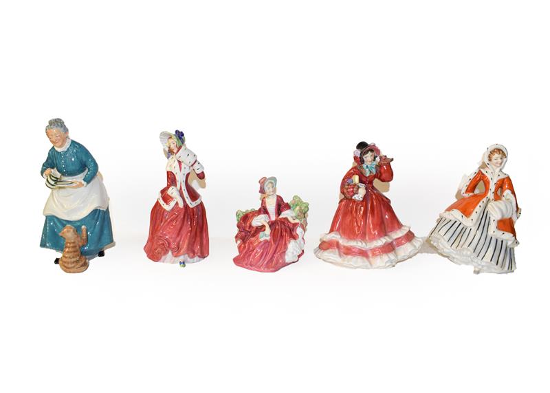 Royal Doulton Figures Including ''The Favourite'', HN2249 and ''Noel'', HN2179, etc (7) - Image 2 of 2