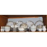 A Noritake ''Ireland Morning Jewel'' pattern tea and dinner service, including three tureens and a