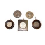 Five Victorian medals, two for the International Industrial Exhibition 1851, Free Trade Anti Corn