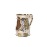 A George II silver mug, by Thomas Whipham and Charles Wright, London, 1759, baluster and on
