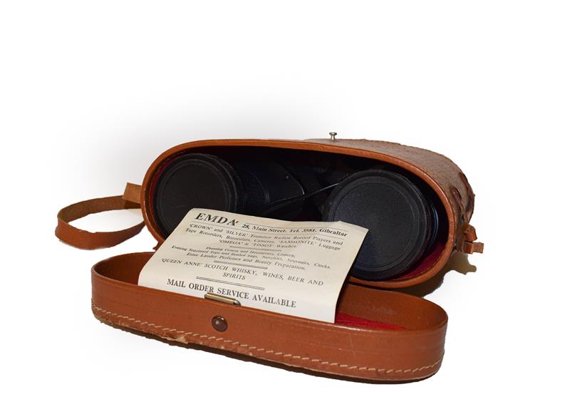 A group of collectable items including racing goggles, Zenith binoculars, Georgian snuff box, - Image 4 of 6