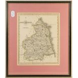 A large collection of 19th and 20th century maps to include Yorkshire, Northumberland, Somerset,