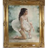 Igor Talwinsky (Polish 1907-1983) Ballerina, signed, oil on canvas