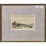 Wilfred Crawford Appleby, three signed and numbered etchings, landscapes, together with another by