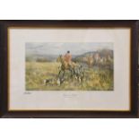 Set of Sanderson Wills sporting prints, entitled Gone to Ground, In Full Cry, In for a Gallop and