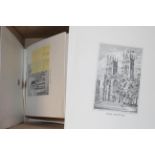 A large quantity of engravings of Yorkshire and prints of York Minster, plate negatives and