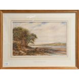 James Orrock RI (1829-1913) Near Dalmeny, Firth of Forth, signed, watercolour, 29.5cm by 47cm
