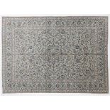 Kashan Carpet Central Iran, circa 1970 The ice blue field with an allover design of vines and