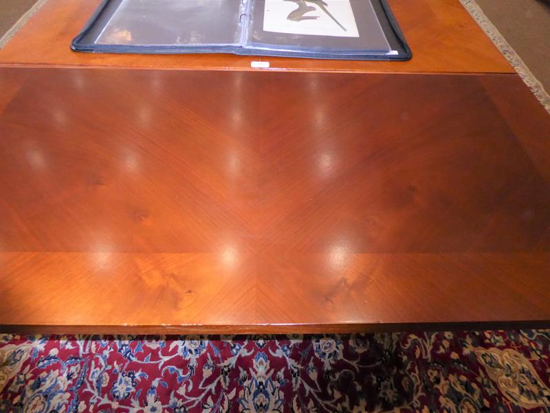 A Late 19th Century French Walnut Extending Dining Table, the quarter-veneered and crossbanded - Image 2 of 10