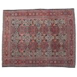 Good Sultanabad Carpet West Iran, circa 1900 The cream field with columns of oval madder