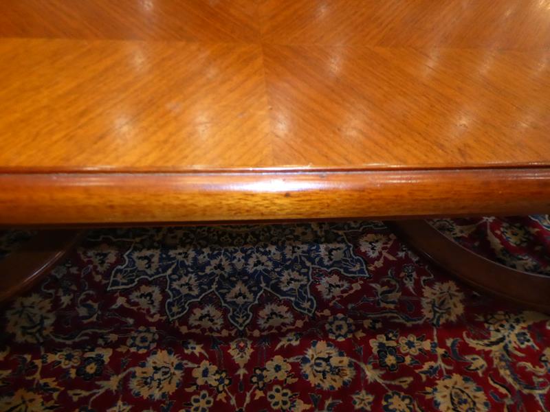 A Late 19th Century French Walnut Extending Dining Table, the quarter-veneered and crossbanded - Image 3 of 10