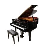 A Steinbach GP170 5ft 7in Baby Grand Piano, modern, with a bright ebonised case, serial number