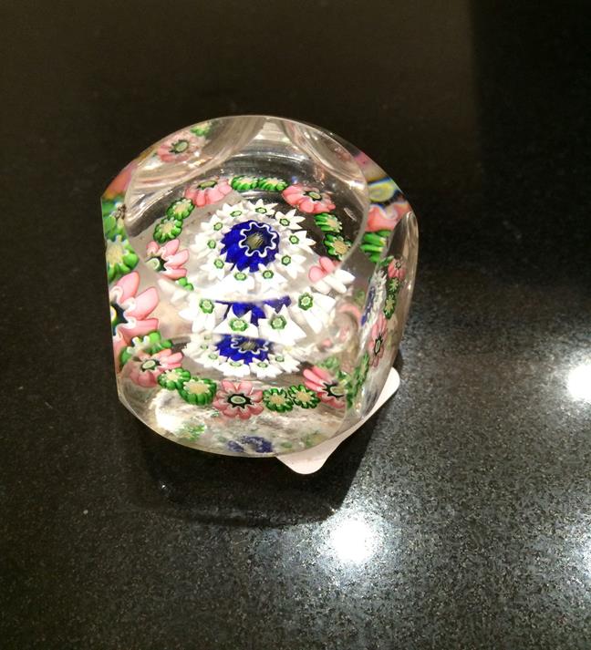 A Clichy Miniature Spaced Millefiori Glass Paperweight, circa 1850, centred by a Clichy rose - Image 12 of 33