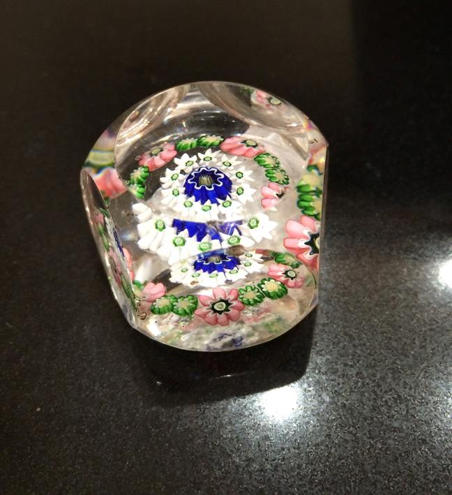 A Clichy Miniature Spaced Millefiori Glass Paperweight, circa 1850, centred by a Clichy rose - Image 11 of 33