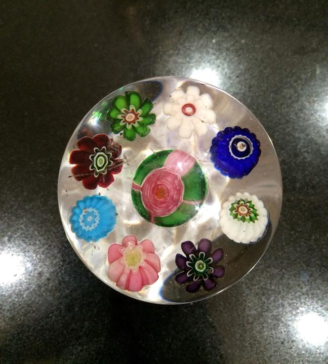 A Clichy Miniature Spaced Millefiori Glass Paperweight, circa 1850, centred by a Clichy rose - Image 18 of 33