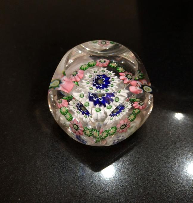 A Clichy Miniature Spaced Millefiori Glass Paperweight, circa 1850, centred by a Clichy rose - Image 10 of 33