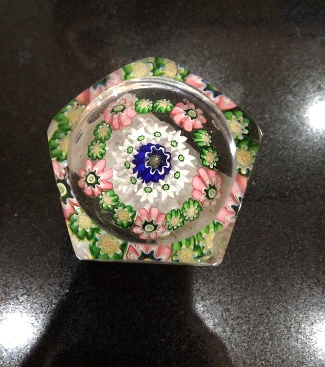 A Clichy Miniature Spaced Millefiori Glass Paperweight, circa 1850, centred by a Clichy rose - Image 13 of 33