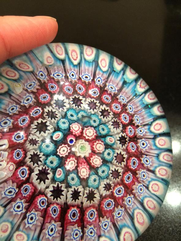 A Clichy Miniature Spaced Millefiori Glass Paperweight, circa 1850, centred by a Clichy rose - Image 6 of 33