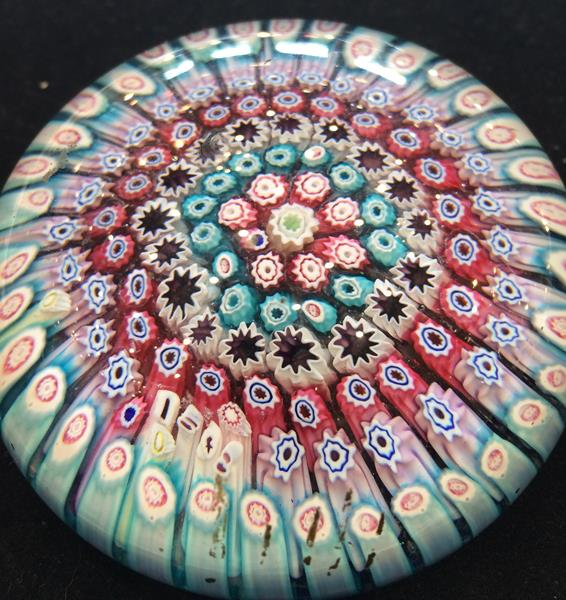 A Clichy Miniature Spaced Millefiori Glass Paperweight, circa 1850, centred by a Clichy rose - Image 21 of 33