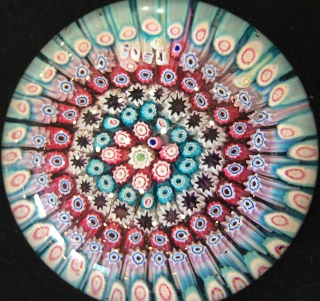 A Clichy Miniature Spaced Millefiori Glass Paperweight, circa 1850, centred by a Clichy rose - Image 25 of 33