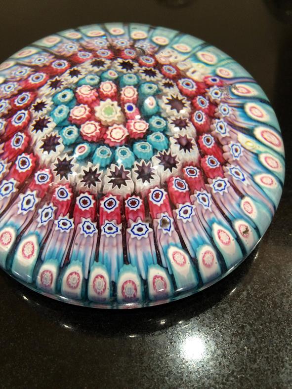 A Clichy Miniature Spaced Millefiori Glass Paperweight, circa 1850, centred by a Clichy rose - Image 8 of 33