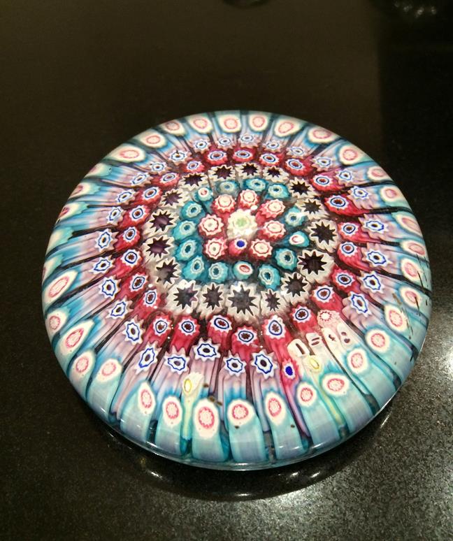 A Clichy Miniature Spaced Millefiori Glass Paperweight, circa 1850, centred by a Clichy rose - Image 4 of 33