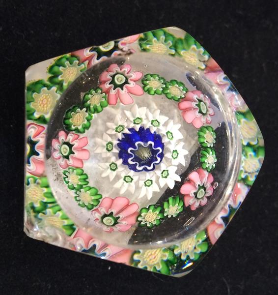 A Clichy Miniature Spaced Millefiori Glass Paperweight, circa 1850, centred by a Clichy rose - Image 29 of 33