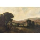 Thomas Barber (1771-1843) ''The Hills of Derby'' Signed, oil on canvas, 60cm by 90cm See