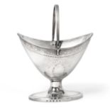 A George III Scottish Silver Sugar-Bowl, by Alexander Spence, Edinburgh, 1789, tapering oval and