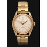 An 18 Carat Gold Automatic Centre Seconds Wristwatch, signed Rolex, Officially Certified