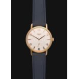 An 18 Carat Rose Gold Wristwatch, signed Longines, ref: 7026-1, circa 1960, (calibre 23Z) lever