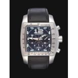 A Stainless Steel Automatic Calendar Chronograph Wristwatch, signed Chopard, Certified