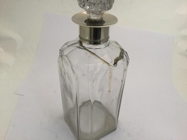 A George III Silver Four-Bottle Decanter-Stand, Probably by William Stroud, London, 1800, the - Image 8 of 9