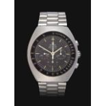 A Stainless Steel Chronograph Wristwatch, signed Omega, model: Speedmaster Professional Mark II,