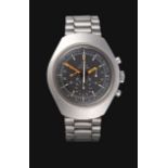 A Stainless Steel Chronograph Wristwatch, signed Omega, model: Seamaster, ref: 145.024, 1970, (