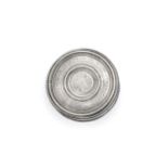 An Italian Silver Bonbonnier, Maker's Mark Indistinct, Venice, Probably 18th Century, plain circular