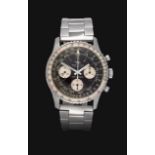 A Stainless Steel Chronograph Wristwatch, signed Breitling, Geneve, model: Navitimer, ref: 806,