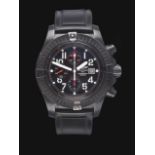 A Limited Edition Blacksteel Automatic Calendar Chronograph Wristwatch, signed Breitling,