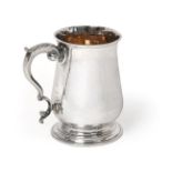 A George III Silver Mug, by James Stamp and John Baker, London, 1783, plain baluster and on