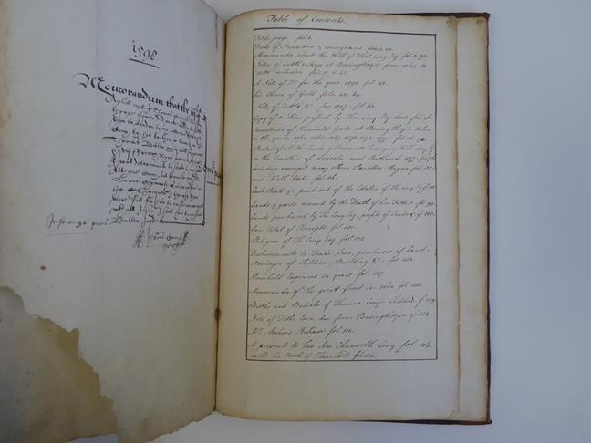 Elizabethan estate-book. Manuscript estate-book of Thomas Cony of Bassingthorpe, Lincolnshire, c. - Image 9 of 12