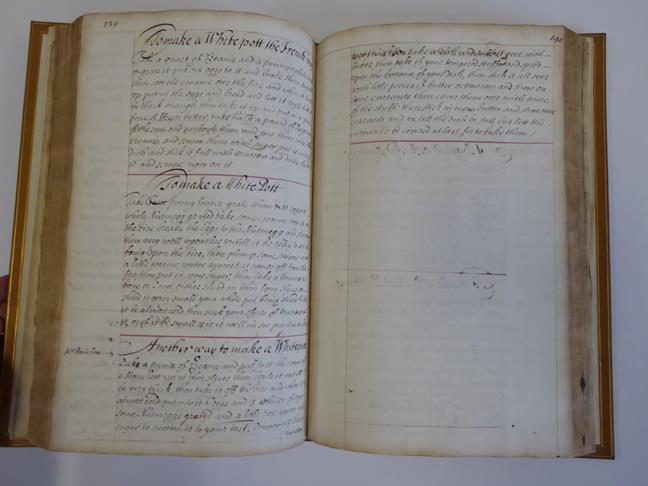 Cookery. Manuscript receipt book of Ann Broke [Brooke], c.1678-92. [24] 1-59 61-76 78-88 90-336 - Image 10 of 10