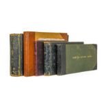 Game-books. A group of five game-books, all oblong 4to, contemporary leather bindings, pre-printed