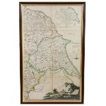 Yorkshire. Four maps of Yorkshire, 17th-19th century, comprising: 1) Tuke (John). Map of the