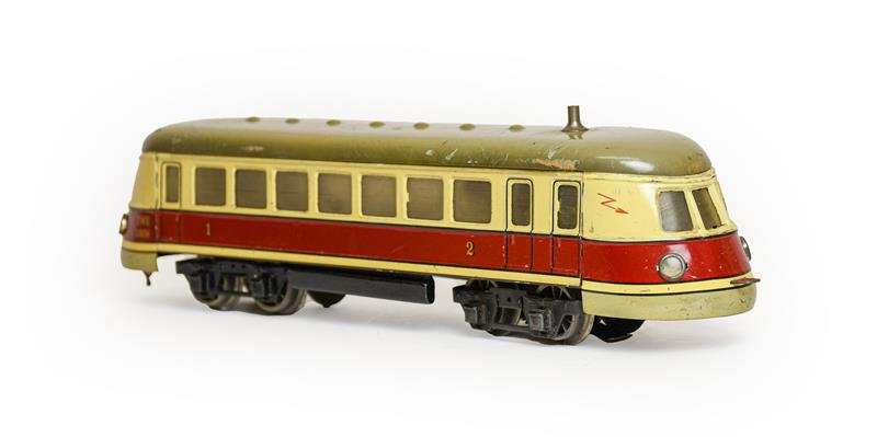 Marklin O Gauge 3 Rail Electric TWE 12930 Railcar 20 volts, with decal to base 'Optique-Photo Jouets