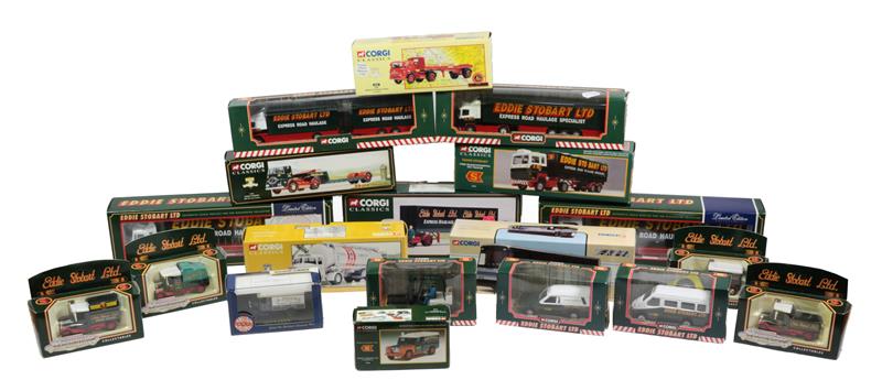 Corgi Eddie Stobart Vehicles 14303 Foden S21, 23101 Ford Transcontinental, 11601 ERF KV Low