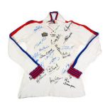 England V Northern Ireland 4-0 1979 Signed Shirt signed by Kevin Keegan, Emlyn Hughes, Steve