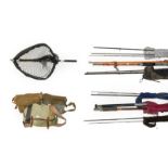 A Collection Of Mixed Tackle comprising of rods by various makers to include Shakespeare, Wychwood