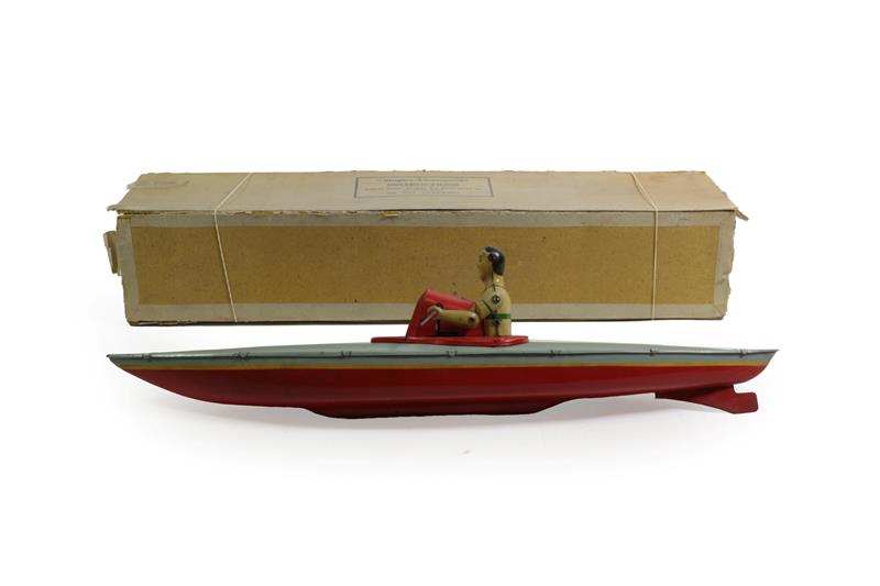 Abbey Toys (Made In Germany) The Singles Champion Kayak clockwork with three colour hull and